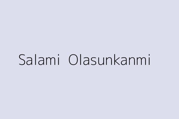 Salami  Olasunkanmi